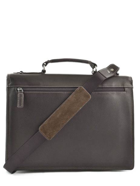 Briefcase 1 Compartment Etrier Brown flandres EFLA01 other view 3