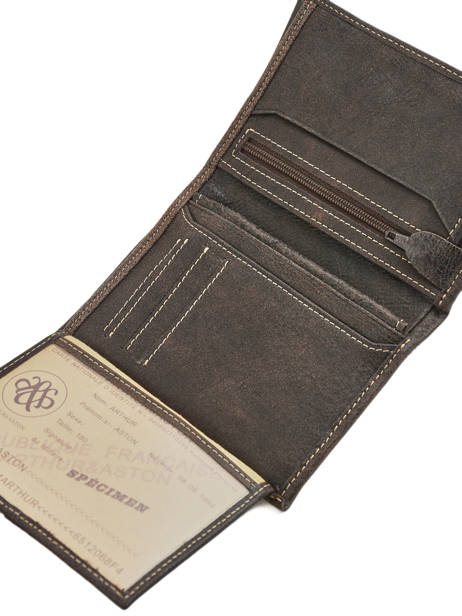Wallet Leather Arthur & aston Brown destroy 62-642 other view 3