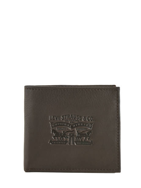Leather Wallet Heritage Logo Levi's Brown clairview 222539