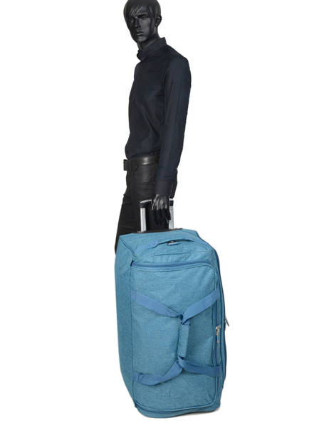 Large Travel Bag On Wheels Snow Travel Blue snow 12208-75 other view 3