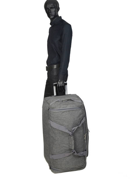 Large Travel Bag On Wheels Snow Travel Gray snow 12208-75 other view 3