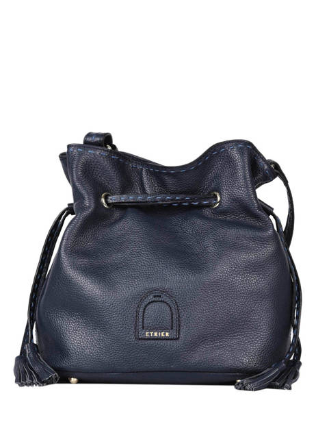 Leather Bucket Bag Tradition Etrier Blue tradition EHER29