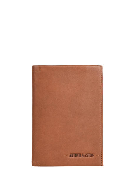 Portefeuille Johany Cuir Arthur & aston Marron johany 805