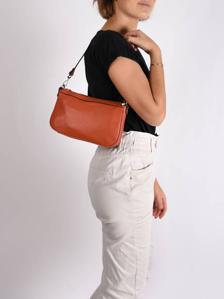 Shoulder Bag Confort Leather Hexagona Orange confort 462348 other view 1