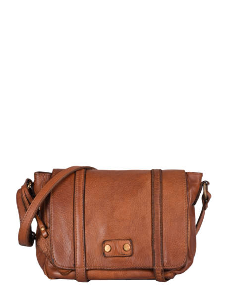 Crossbody Bag Dewashed Leather Milano Brown dewashed DE20121