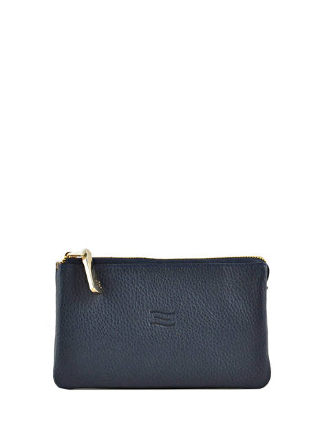 Leather Caviar Wallet Crinkles Blue caviar 14196