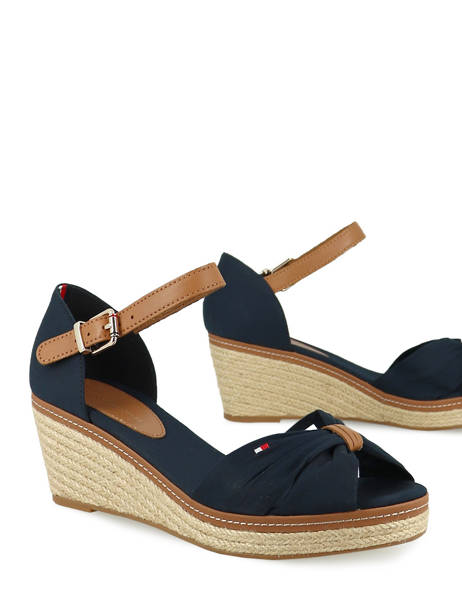 Wedge Sandals Iconic Elba Tommy hilfiger Blue women 906403 other view 4
