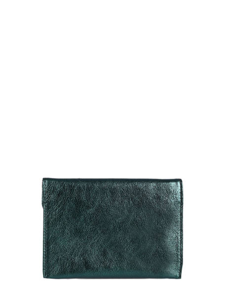Leather Wallet Etincelle Irisée Etrier Green etincelle irisee EETI054 other view 2