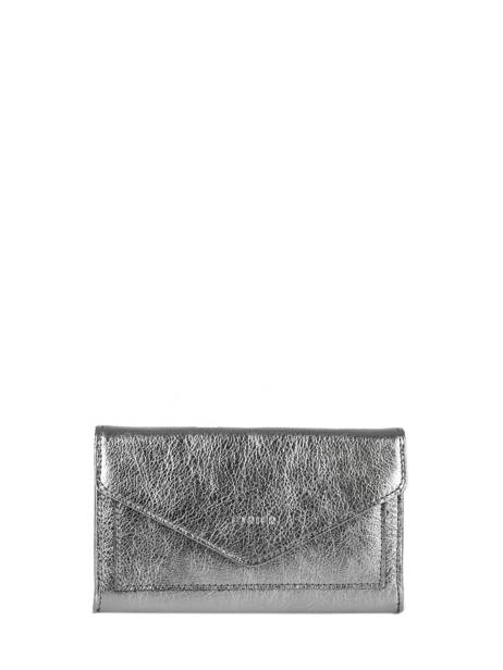 Leather Etincelle Irisée Portefeuille Etrier Silver etincelle irisee EETI469