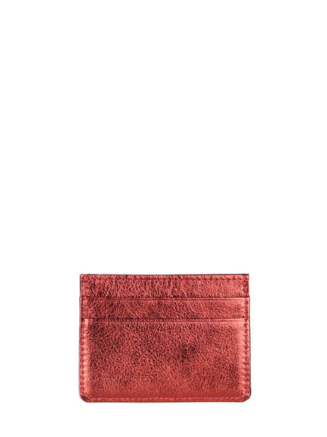 Card Holder Leather Etincelle Irisée Etrier Red etincelle irisee EETI011 other view 2