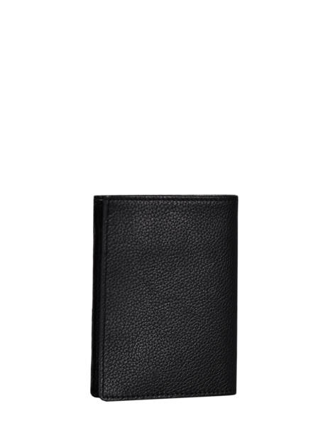 Wallet With Card Holder Madras Leather Etrier Black madras EMAD748 other view 2