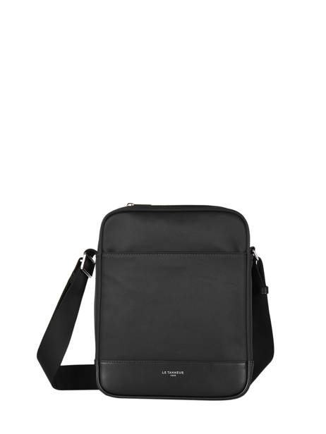 Sac Bandoulière M Gaspard Cuir Et Nylon Le tanneur Noir gaspard TGAS2210