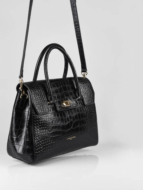 Sac Porté Main Exotic Lezard/croco Cuir Exotic Lezard/croco Cuir Lancaster Noir exotic lezard/croco 85 vue secondaire 2