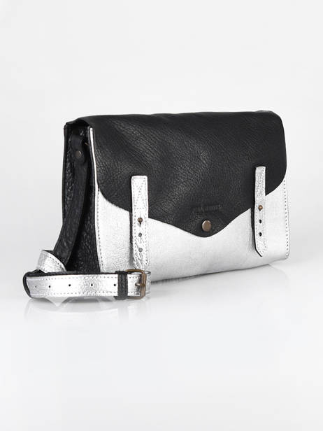 Leather L'indispensable Argento Crossbody Bag Paul marius Black argento INDISARG other view 2