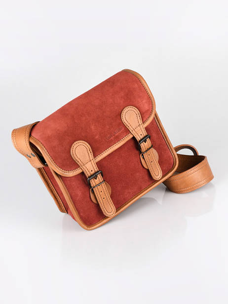 Leather La Sacoche Pampa Crossbody Bag Paul marius Red pampa SACOSPAM other view 2