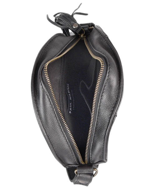 Leather Crossbody Bag Le Precieux Paul marius Black vintage PRECIEUX other view 3