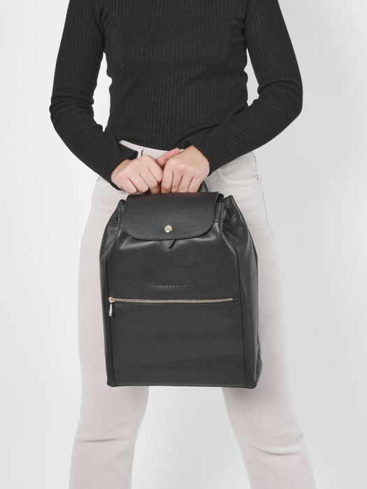 Longchamp Le foulonné Backpack Black