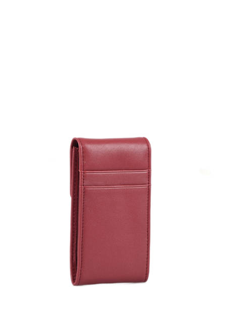 Leather Soft Key Holder Hexagona Red soft 221019 other view 2