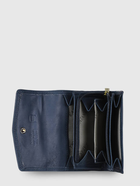 Porte-monnaie Cuir Katana Bleu marina 753058 vue secondaire 1