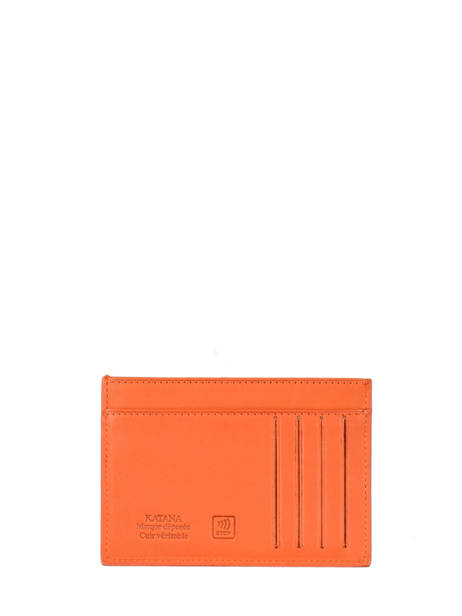 Card Holder Leather Katana Orange marina 753001 other view 2