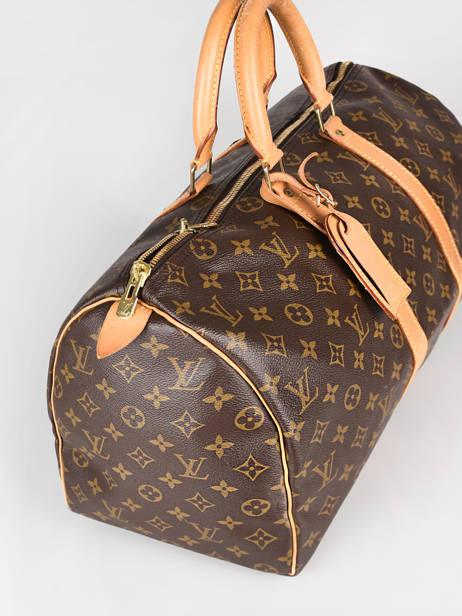 Preloved Louis Vuitton Duffle Bag Keepall 45 Monogram Brand connection Brown louis vuitton 87 other view 3