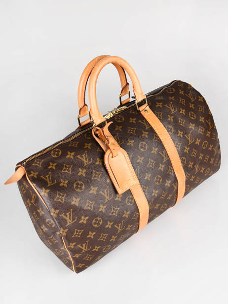 Preloved Louis Vuitton Duffle Bag Keepall 45 Monogram Brand connection Brown louis vuitton 87 other view 2