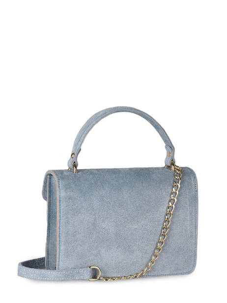 Leather Velvet Crossbody Bag Milano Blue velvet VE21061G other view 4