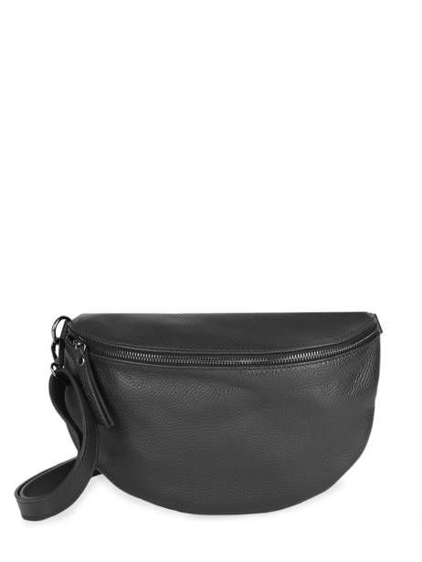 Leather Caviar Belt Bag Milano Black caviar CA21123