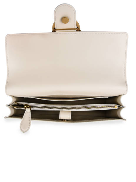 Leather Classic Love Bag Icon Simply Crossbody Bag Pinko Beige love bag icon 1P22JH other view 3