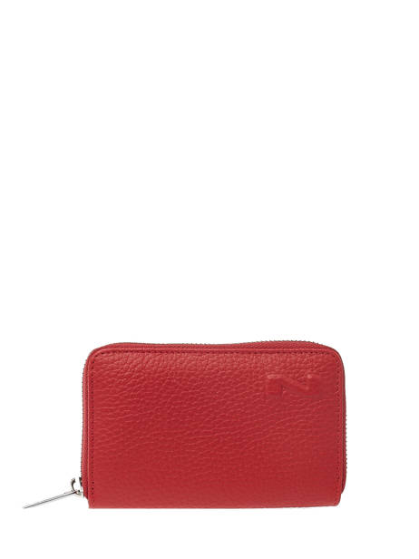 Compact Leather Wallet Nathan baume Red classic 323N