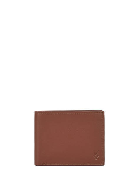 Smooth Leather Wallet Yves renard Brown smooth 1506