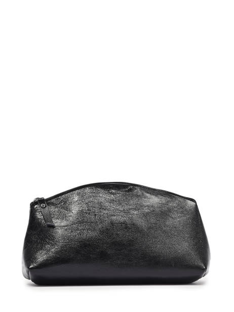 Metallic Leather Etincelle Pouch Etrier Black etincelle irisee EETI753