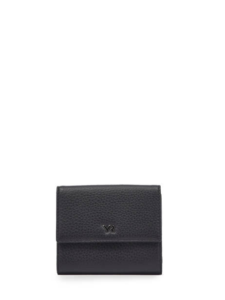 Leather Foulonné Wallet Yves renard Black foulonne 29482