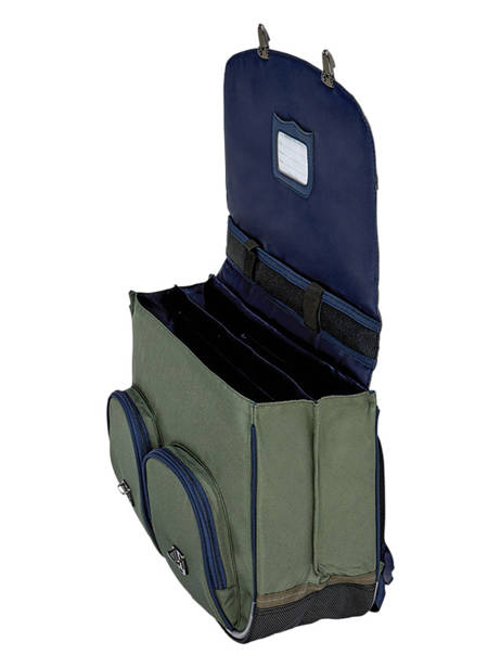 2-compartment  Satchel Tann's Green les fantaisies g 44278 other view 2