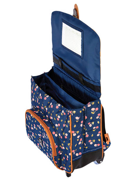 2-compartment Wheeled Satchel Tann's Blue les fantaisies f 42242 other view 2