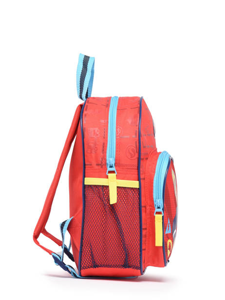 1 Compartment  Backpack Sam le pompier Red hero 2179 other view 2