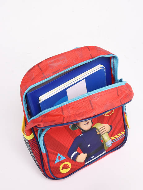 1 Compartment  Backpack Sam le pompier Red hero 2179 other view 3