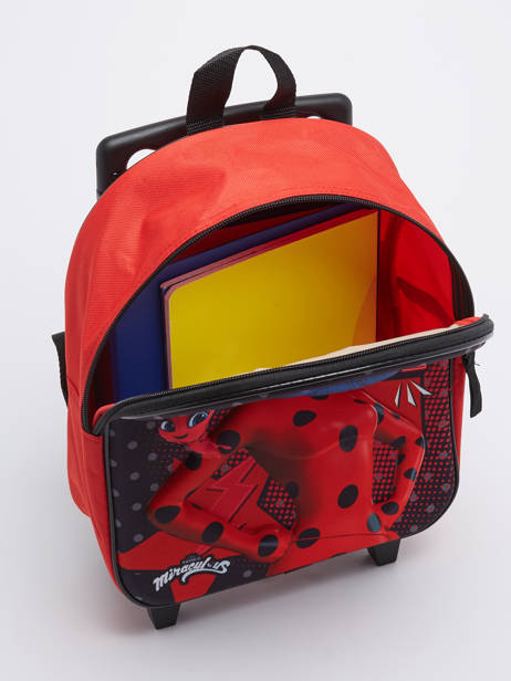 1 Compartment  Wheeled Schoolbag Miraculous Red around town 2594 other view 3