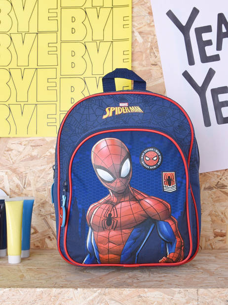 1 Compartment  Backpack Spiderman Blue strong 1609