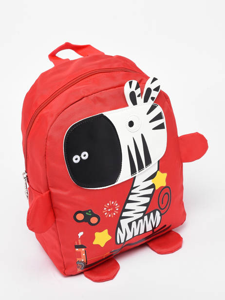 Mini  Backpack Miniprix Red kids 306 other view 1