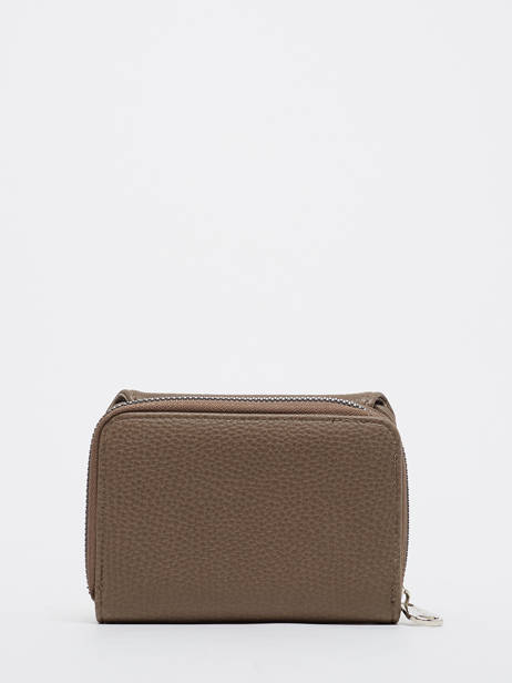 Compact Zip Wallet Classic Miniprix Brown grained H6012 other view 2
