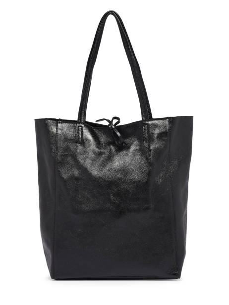 A4 Size  Shoulder Bag Nine Leather Milano Black nine NI20071