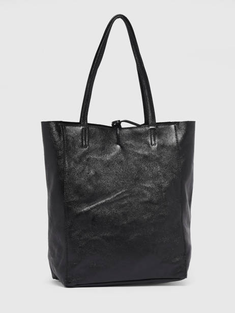 A4 Size  Shoulder Bag Nine Leather Milano Black nine NI20071 other view 4