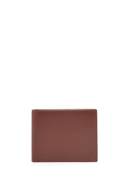 Smooth Leather Wallet Yves renard Brown smooth 1507