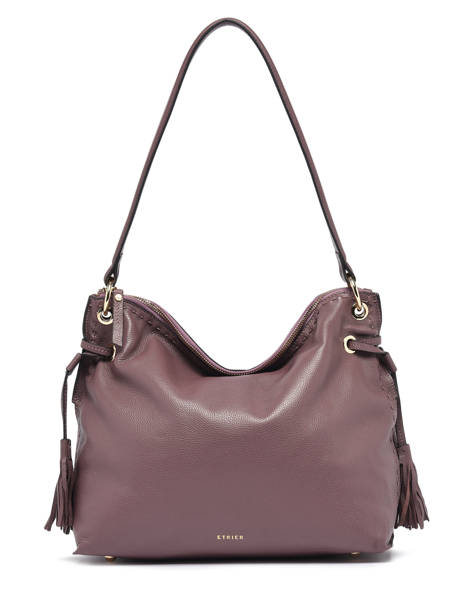 Shoulder Bag Tradition Leather Etrier Violet tradition EHER020L