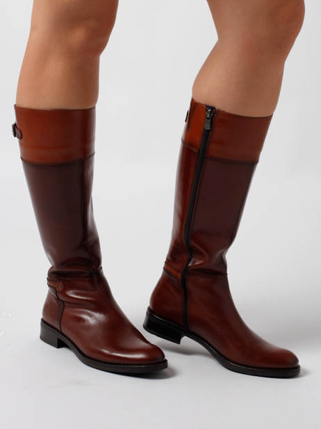 Boots In Leather Dorking Brown theme D7687 other view 2