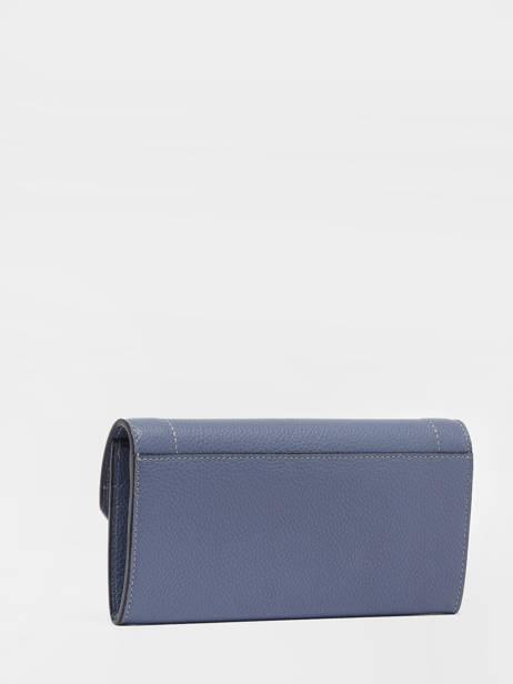 Slim Leather Wallet Ninon Lancel Blue ninon A09986 other view 2