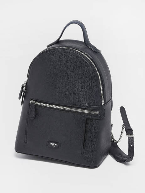 Small Leather Ninon Backpack Lancel Black ninon A12093 other view 2