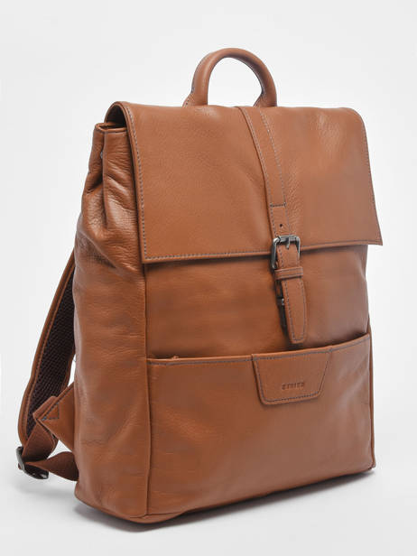 2-compartment Foulonné Backpack Etrier Brown foulonne EFOU8092 other view 1