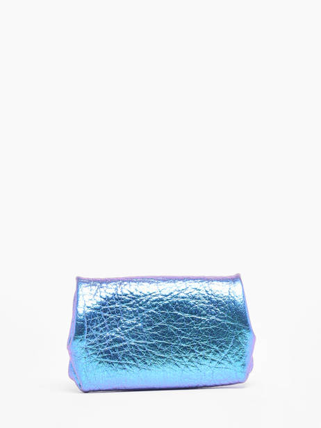 Leather Gustave Scarabee Coin Purse Paul marius Blue scarabee GUSTASCA other view 2